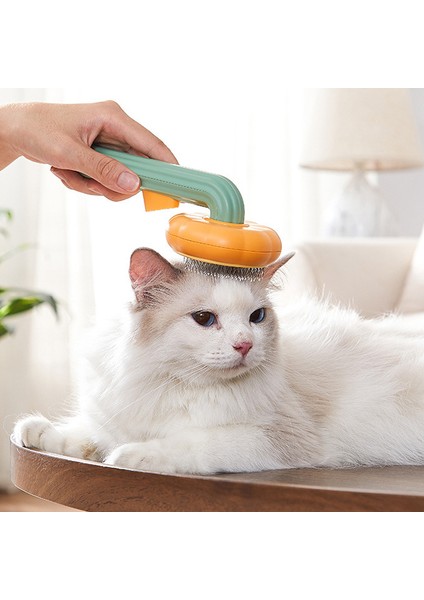 Mor Kabak Kedi Fırçası Temizleme Slicker Tarak Köpek Yavrusu Yavru Tavşan Bakım Fırçası Aracı Alt Katmanları Ve Karışık Saçları Kaldırır (Yurt Dışından) modelleri