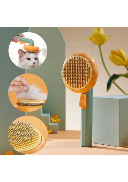 Mor Kabak Kedi Fırçası Temizleme Slicker Tarak Köpek Yavrusu Yavru Tavşan Bakım Fırçası Aracı Alt Katmanları Ve Karışık Saçları Kaldırır (Yurt Dışından) indirimleri