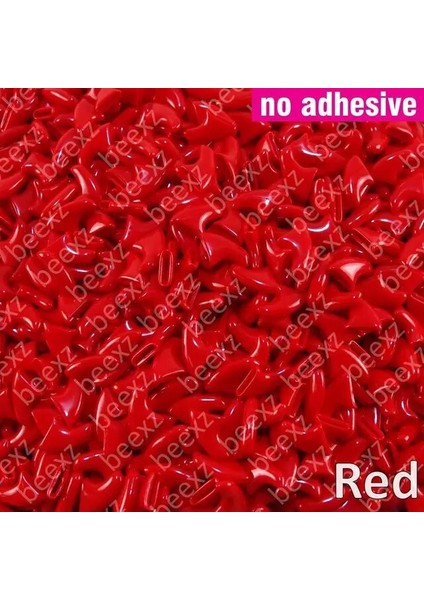 Kırmızı (Yapışkansız) Xs 20 Adet - Kediler Için Yumuşak Tırnak Başlıkları /* Xs, S, M, L, Kapak, Kedi, Pençe, Pençe, Zet */ (Yurt Dışından)