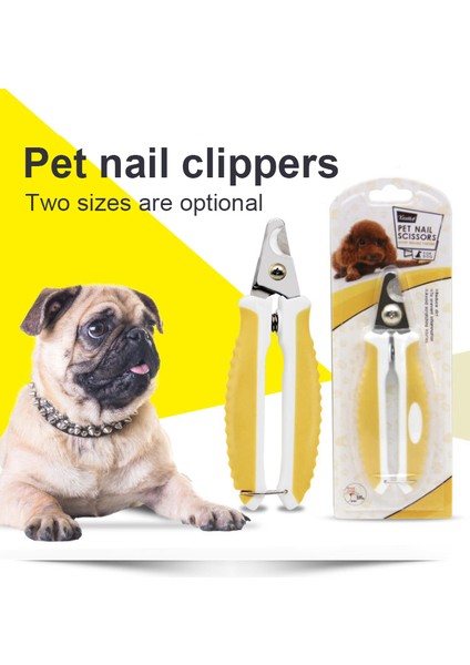 Sarı L Pet Paslanmaz Çelik Tırnak Makası Kedi Güvenlik Tırnak Makası Pet Köpek Temizleme ve Tırnak Geliştirme Araçları S/l (Yurt Dışından)