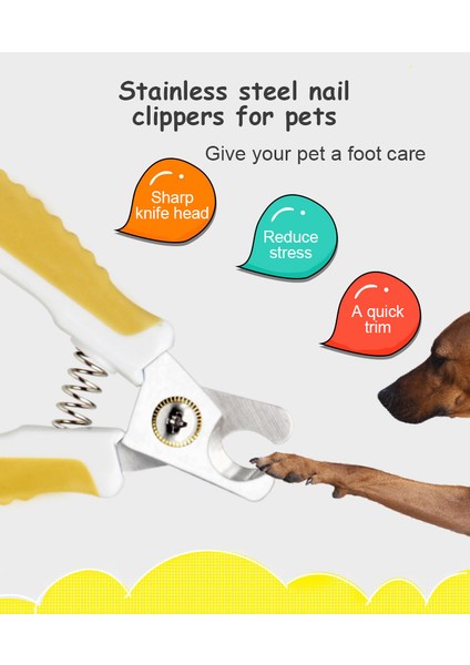 Sarı L Pet Paslanmaz Çelik Tırnak Makası Kedi Güvenlik Tırnak Makası Pet Köpek Temizleme ve Tırnak Geliştirme Araçları S/l (Yurt Dışından) modelleri
