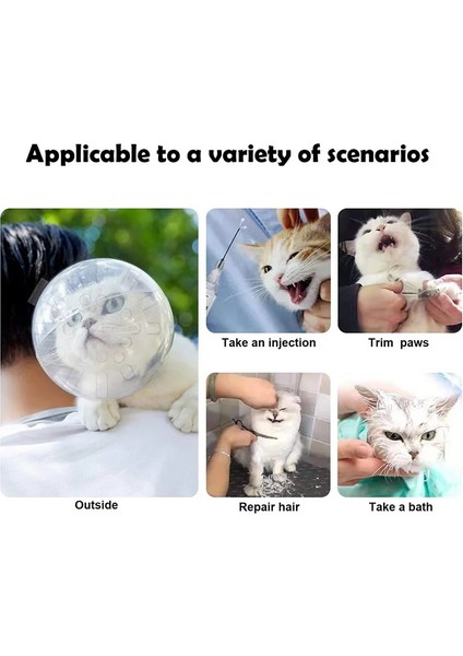 L Kedi Köpek Anti-Isırık Namlu Bakım Aksesuarları Nefes Maske Anti-Yalama Uzay Kaput Maskesi Kapak Namlu Banyo Bakım Malzemeleri (Yurt Dışından)