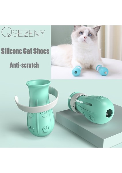 Kutu ile Yükseltme Pembe Anti-Isırma Banyo Yıkama Kedi Pençesi Kapak Kesim Çiviler Ayak Koruyucu Pet Paw Koruyucu Anti-Scratch Kedi Ayakkabı Çizmeler Ayarlanabilir (Yurt Dışından) fırsatları