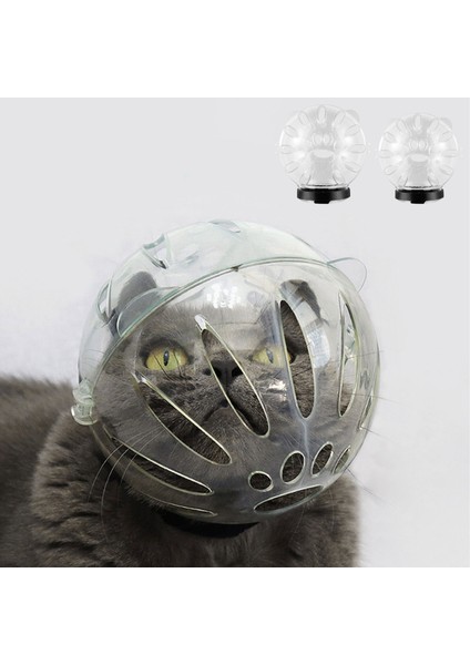 Büyük Kedi Namlu Bot Seti Anti Bite Nefes Alan Kaput Kediler Kask Paw Kapak ile Taşınabilir Astronot Kask Bakım Için (Yurt Dışından)