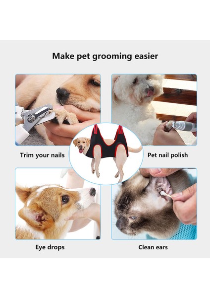 Siyah S Pet Kedi Köpek Bakım Hamak Yardımcısı Pet Kedi Köpek Güzellik Hamakta Çivi Tamir Kısıtlama Çantası Yavru Köpek Kedi Tırnak Klipsi Kırpma (Yurt Dışından) modelleri