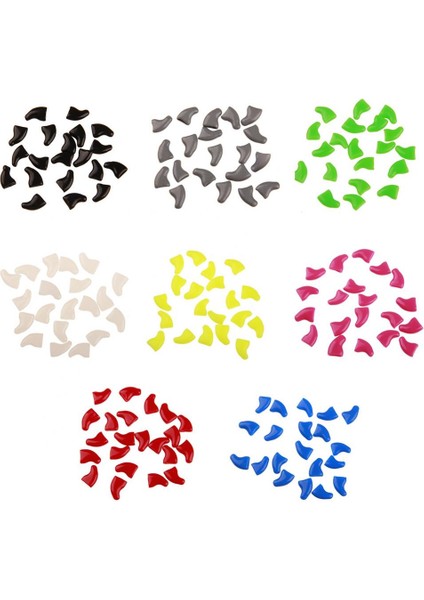 Pembe S 20 Adet Yumuşak Kedi Tırnak Kapakları / Kedi Tırnak Kapağı / Pençe Pençesi / Ücretsiz Tutkal ve Aplikatör ile Pet Silikon Tırnak Koruyucu / Boyut Xs S M L (Yurt Dışından)