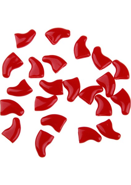 Kırmızı L 20 Adet Silikon Yumuşak Kedi Tırnak Kapağı Kedi Paw Pençe Evcil Tırnak Koruyucusu Kedi Tırnak Kapak Evcil Tırnak Koruyucusu Yavru Kedi Evcil Ürünleri (Yurt Dışından)