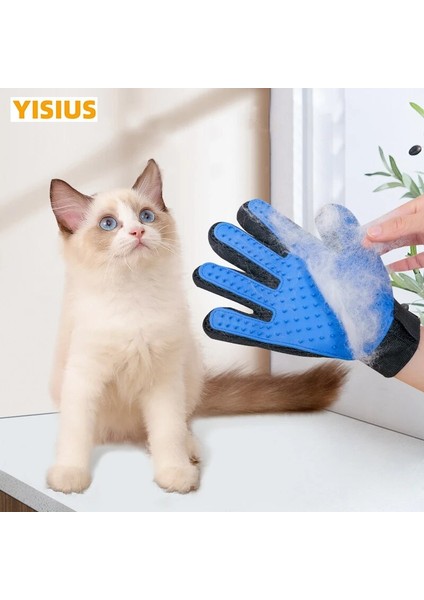 Sol ve Sağ Yısıus Kedi Saç Temiz Eldiven Pet Epilasyon Eldiveni Köpek Saç Temizleyici Dökülme Fırçası Kedi Bakım Dökülme Köpek Temiz Malzemeleri (Yurt Dışından) fiyatları