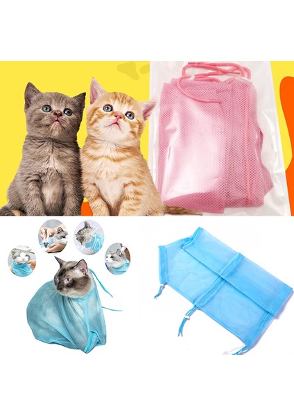 Stil 5 52 36 32CM Pet Kedi Banyo Örgü Çanta Ayarlanabilir Çok Fonksiyonlu Ayarlanabilir Çizilmez Çekmeye Dayanıklı Polyester Bakım Yıkama Torbaları (Yurt Dışından) modelleri