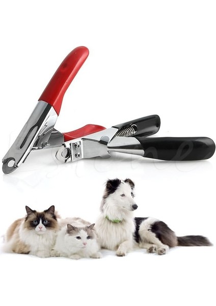 Kırmızı Pet Köpek Kedi Kuşlar Tırnak Törpüsü Seti Ayak Pençe Makası Makas Makas Giyotin Kesici Bakım Aracı Kesme Evcil Hayvan Çivi Pençeleri (Yurt Dışından)