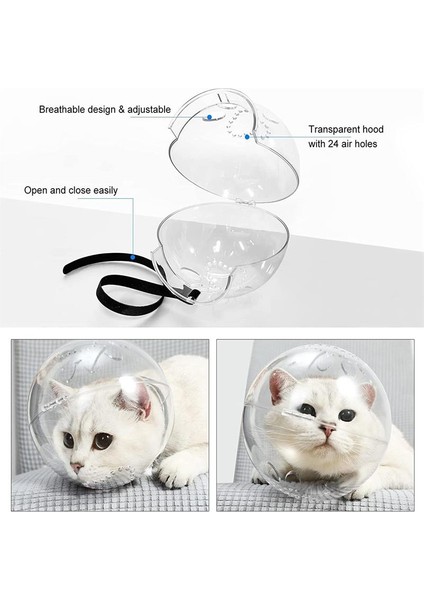 Kutu ile 4 Ayak Örtüsü Xl Kedi Namlu Kedi Kaskı Ayarlanabilir Başlık Nefes Alabilir Anti Bite Ağızlıklar Kedilerin Küçük Köpeklerin Küçük Evcil Hayvanlar Için Isırmasını Önler Bakım (Yurt Dışından) fırsatları