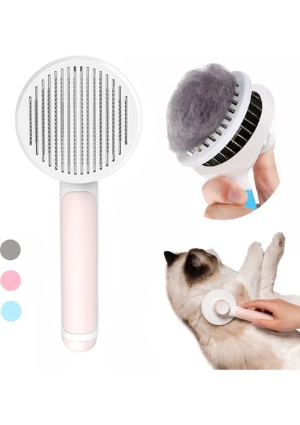 Mavi Pet Kedi Fırça Köpek Tarak Saç Pet Saç Tarak Kaldırır Kendi Kendini Temizleyen Slicker Fırça Kediler Köpekler Karışık Saç Güzellik Ürünleri Kaldırır (Yurt Dışından) fiyatları
