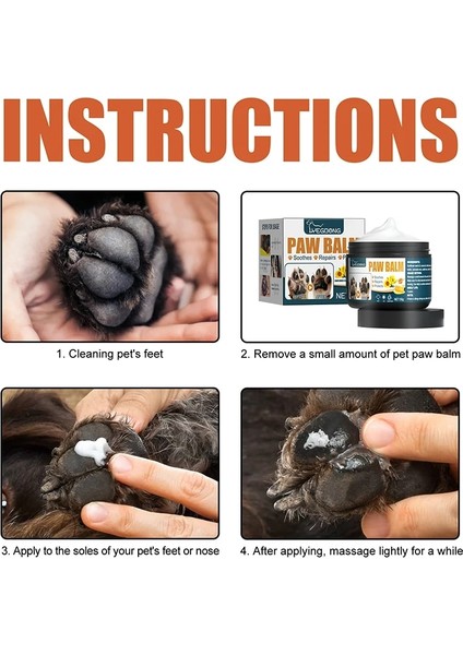 50G Pet Paw Balsamı 50G Paw Doğal Malzemeler Köpek Ayak Balsamı Paw Losyonu Balsamı Krem Köpek Kedi Yavrusu Yavru Kedi (Yurt Dışından) modelleri