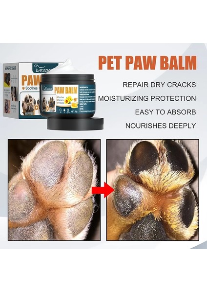 50G Pet Paw Balsamı 50G Paw Doğal Malzemeler Köpek Ayak Balsamı Paw Losyonu Balsamı Krem Köpek Kedi Yavrusu Yavru Kedi (Yurt Dışından) fırsatları