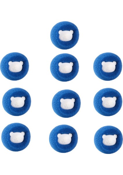 10 Adet-Mavi Kedi Köpek Epilasyon Sünger Topları Anti Sarma Zorla Sürtünme Temizleme Yapışkan Saç Topları Yıkama Giysileri Kedi Bakım Malzemeleri (Yurt Dışından)