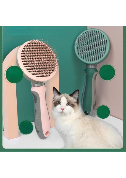 Ince Iğne Yeşil Kedi Tarak Köpek Kedi Saç Için Kendi Kendini Temizleyen Slicker Fırça Astarı Kaldırır Karışık Evcil Hayvan Saç Masaj Tarak Evcil Hayvan Aksesuarları Kedi Fırçası (Yurt Dışından) fiyatları
