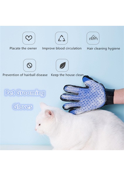 Gök Mavisi-Sağ Ew Silikon Pet Eldiven Kedi Köpek Tüy Çıkarıcı Tarak Epilasyon Fırçası Kedi Malzemeleri Gerçek Kauçuk Saç Yapıştırma Cihazı Evcil Hayvan Bakımı (Yurt Dışından) fiyatları