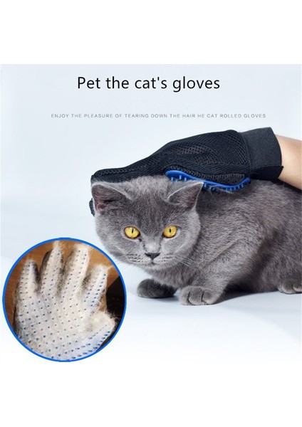 Gök Mavisi-Sağ Ew Silikon Pet Eldiven Kedi Köpek Tüy Çıkarıcı Tarak Epilasyon Fırçası Kedi Malzemeleri Gerçek Kauçuk Saç Yapıştırma Cihazı Evcil Hayvan Bakımı (Yurt Dışından) fırsatları