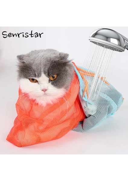 Sarı Gül Kırmızı Örgü Kedi Bakım Banyo Çantası Kısıtlama Kediler Köpekler Pet Manikür Banyo Malzemeleri Için Isırma Ayarlanabilir Yıkama Torbaları Kapmak (Yurt Dışından) fiyatları