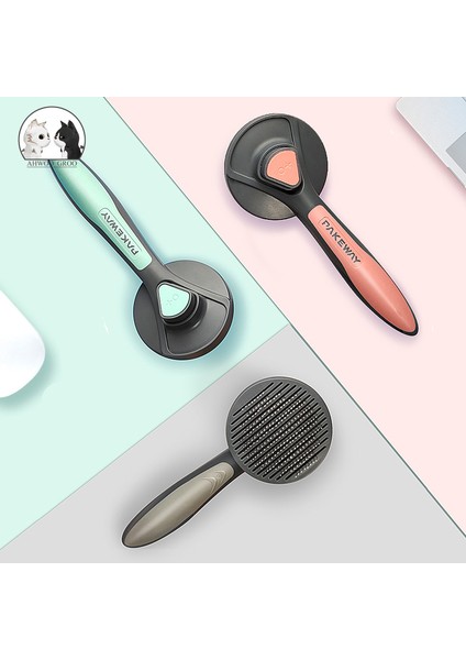 Pembe Pet Kedi Köpek Saç Dökülme Tarak Düğmesi 256 Iğne Masaj Tarak Köpek Saç Çıkarıcı Pet Köpek Kedi Fırça Bakım Aracı Pet Köpek Malzemeleri (Yurt Dışından) fiyatları