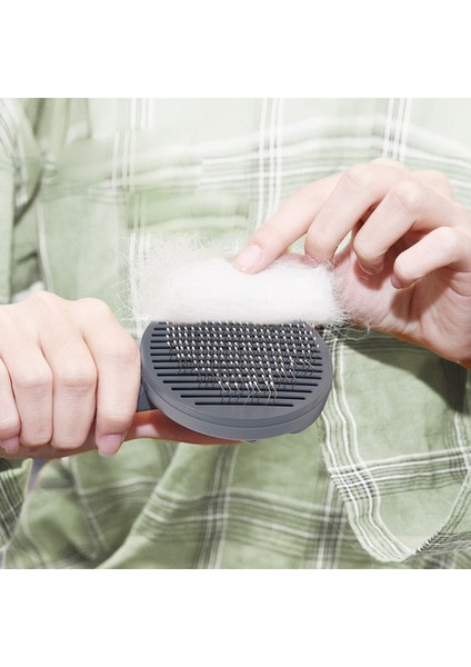 Pembe Pet Kedi Köpek Saç Dökülme Tarak Düğmesi 256 Iğne Masaj Tarak Köpek Saç Çıkarıcı Pet Köpek Kedi Fırça Bakım Aracı Pet Köpek Malzemeleri (Yurt Dışından) fırsatları