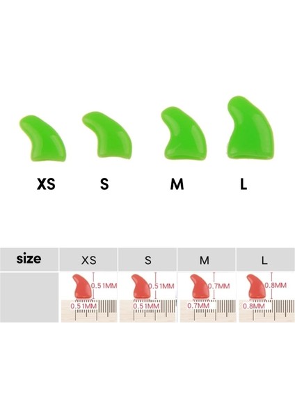 Stil 6 Xs Tırnak Kapakları Kedi Pençeleri Için Yumuşak Tırnak Kapakları Tutkal + Aplikatörler Kedi Pençesi Için Çok Renkli Yumuşak Pençeler Tırnak Kapakları (Yurt Dışından) indirimleri