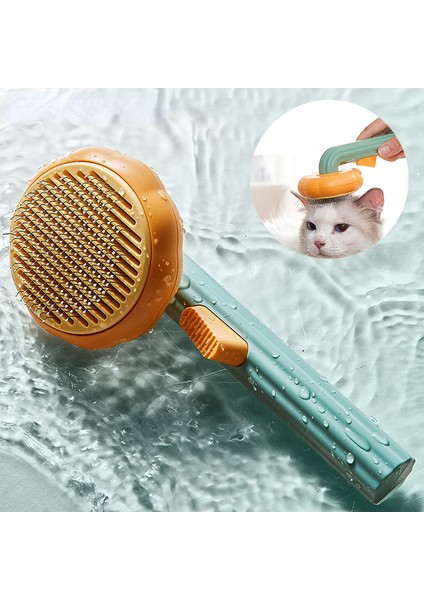 Beyaz Kabak Kendi Kendini Temizleyen Slicker Tarak Köpek Kedi Yavrusu Tavşan Bakım Fırçası Aracı Gevşek Astar Karışık Saçları Yavaşça Kaldırır (Yurt Dışından)