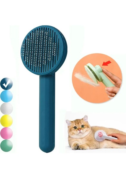 Sarı Kedi Fırça Pet Epilasyon Fırçası Kendi Kendini Temizleyen Slicker Fırça Kediler Köpekler Için Saç Çıkarıcı Kazıyıcı Yavru Tarak Bakım Aksesuarları (Yurt Dışından) fiyatları