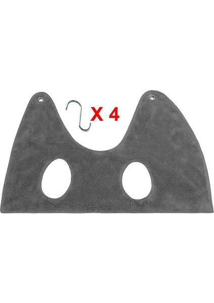 Gri Hamak M Pet Bakım Hamak Çivi Kesmek ve Saç Kurutma Için Yardımcı Köpek Yavru Kedi Kitty Pençe Bakımı Için Kırpma Banyo Kısıtlama Çantası (Yurt Dışından)