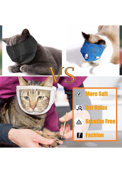 Beyaz S Kedi Anti Bite Ağızlıklar Nefes Kedi Seyahat Araçları Banyo Güzellik Bakım Malzemeleri Kedi Yavrusu Ağızlıklar Maske Evcil Hayvan Malzemeleri (Yurt Dışından) indirimleri