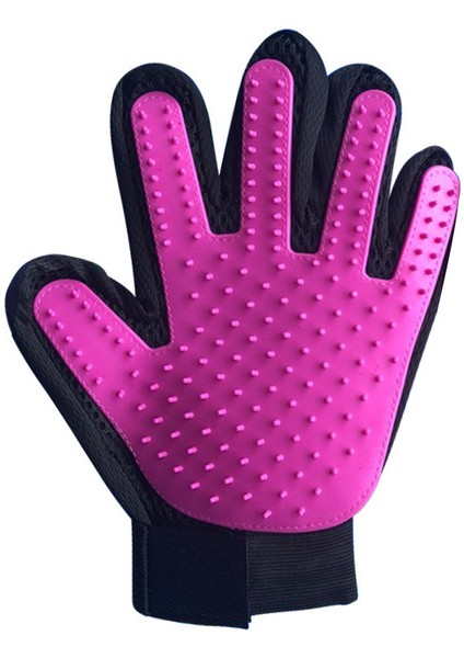 Mor Sol Kedi Eldiven Kedi Bakım Eldiveni Evcil Hayvan Fırçası Eldiven Kedi Köpek Saç Kaldırmak Fırça Köpek Temizleme Tarakları Masaj Eldiveni (Yurt Dışından)