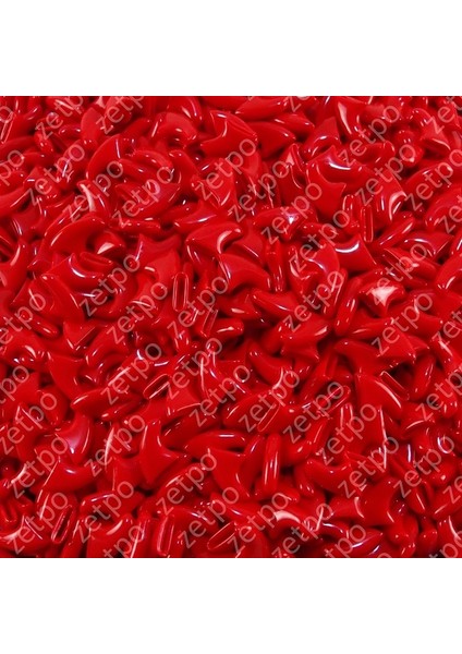 Kırmızı M 100 Adet Yumuşak Kedi Tırnak Kapakları Ücretsiz Tutkal + Aplikatör Boyutu Xs, S, M, L, Kapak, Pençe, Pençe (Yurt Dışından)