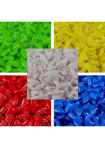 Kırmızı M 100 Adet Yumuşak Kedi Tırnak Kapakları Ücretsiz Tutkal + Aplikatör Boyutu Xs, S, M, L, Kapak, Pençe, Pençe (Yurt Dışından)