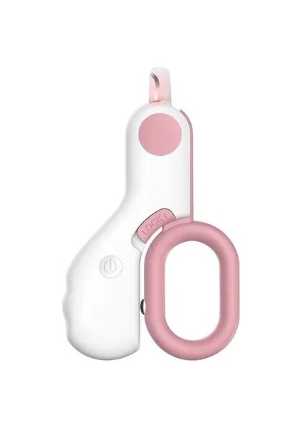 Pembe Profesyonel Evcil Hayvan Tırnak Makası Led Işık Kedi Köpek Genel Aydınlatma Kulak Akarları Tırnak Törpüsü Güzellik Aracı Giyotin Emniyet Kilidi İle (Yurt Dışından)