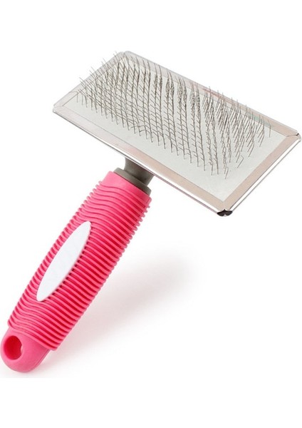 Pembe S Pet Köpek Kedi Epilasyon Iğne Tarak Slicker Masaj Aracı Kedi Kürk Temizleme Fırçası Bakım Araçları Kaymaz Köpek Tarak Ürünleri (Yurt Dışından)