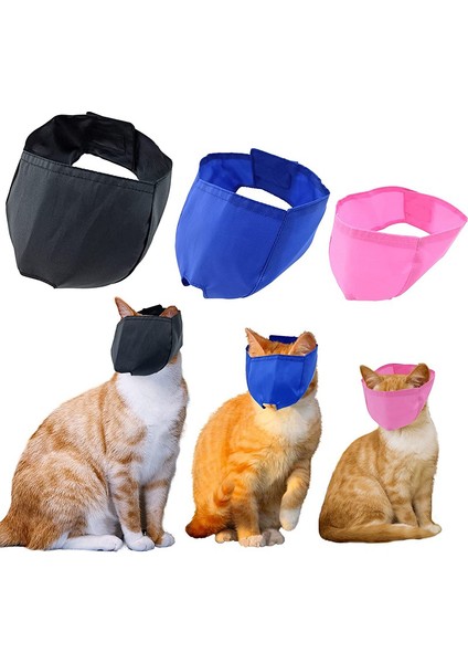 Pembe S Nefes Alabilen Naylon Kedi Ağızlıklar Yavru Yüz Maskeleri Damat Ları Banyo Anti- Kedi Bakım Araçları Için Çizilmez Evcil Hayvan Malzemeleri (Yurt Dışından) fiyatları