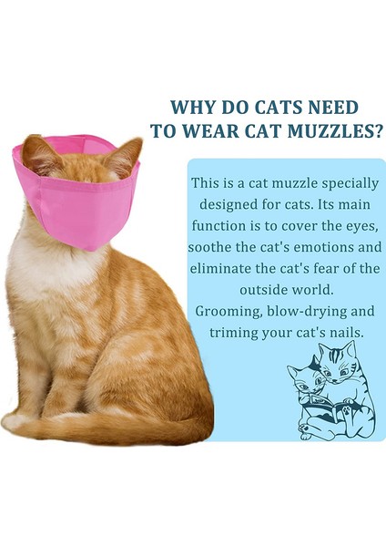Pembe S Nefes Alabilen Naylon Kedi Ağızlıklar Yavru Yüz Maskeleri Damat Ları Banyo Anti- Kedi Bakım Araçları Için Çizilmez Evcil Hayvan Malzemeleri (Yurt Dışından) indirimleri