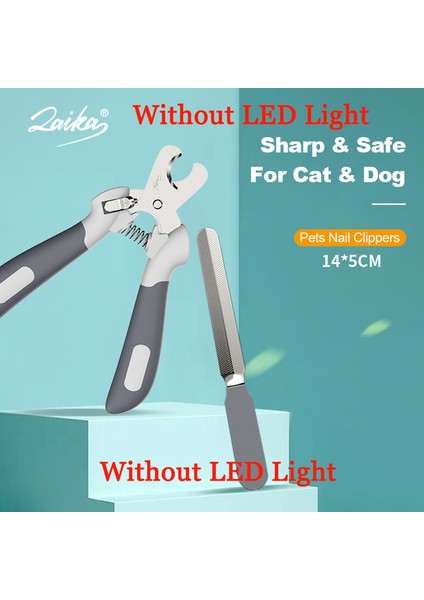 Orta Tırnak Makası Laıka Köpek Tırnak Öğütücüler USB Şarj LED Kedi Çivi Makası Düşük Gürültü Köpekler Evcil Hayvanlar Için Bakım Giyotin Pençeleri Tırnak Kesici Aletler (Yurt Dışından)
