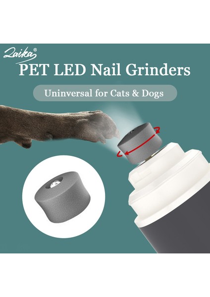 Orta Tırnak Makası Laıka Köpek Tırnak Öğütücüler USB Şarj LED Kedi Çivi Makası Düşük Gürültü Köpekler Evcil Hayvanlar Için Bakım Giyotin Pençeleri Tırnak Kesici Aletler (Yurt Dışından)