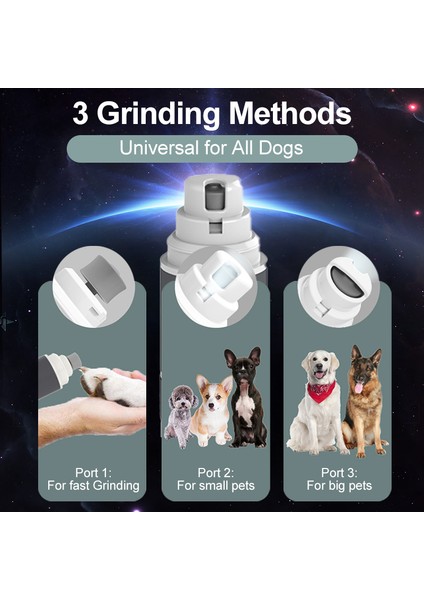 Orta Tırnak Makası Laıka Köpek Tırnak Öğütücüler USB Şarj LED Kedi Çivi Makası Düşük Gürültü Köpekler Evcil Hayvanlar Için Bakım Giyotin Pençeleri Tırnak Kesici Aletler (Yurt Dışından)