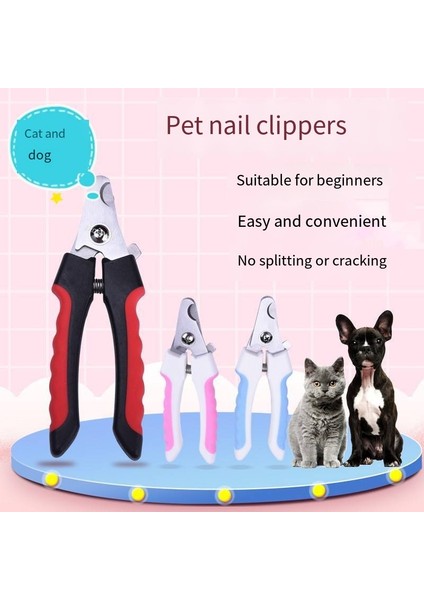 Gök Mavisi S Profesyonel Pet Kedi Köpek Tırnak Makası Kesici Orak ile Paslanmaz Çelik Bakım Makası Clippers Pet Pençeleri Köpek Malzemeleri (Yurt Dışından) fiyatları
