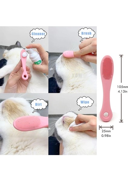 Kırmızı 10 Adet 10 Adet Yumuşak Pet Parmak Fırçası Kediler Fırça Diş Fırçası Gözy Lekeleri Fırça Göz Bakımı Evcil Hayvan Temizleme Bakım Araçları Köpek Kedi Malzemeleri (Yurt Dışından) indirimleri