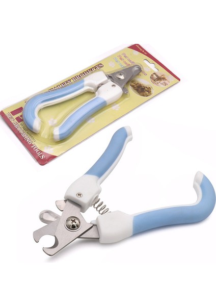 Mavi 140MM Profesyonel Evcil Hayvan Tırnak Makası Paslanmaz Çelik Köpek Kedi Tırnak Giyotin Emek Tasarrufu Sağlayan Tırnak Makası Uygun Köpek Bakım Malzemeleri (Yurt Dışından)