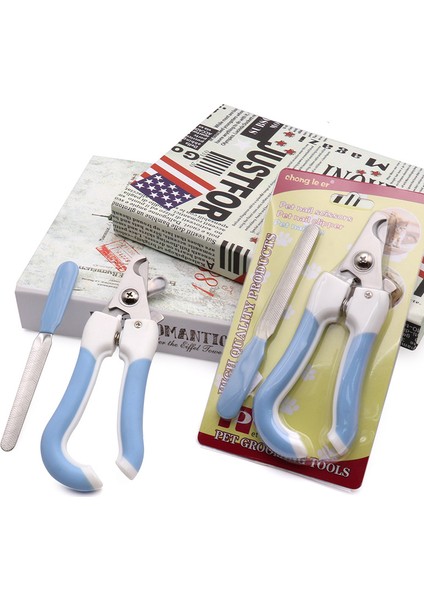 Mavi 140MM Profesyonel Evcil Hayvan Tırnak Makası Paslanmaz Çelik Köpek Kedi Tırnak Giyotin Emek Tasarrufu Sağlayan Tırnak Makası Uygun Köpek Bakım Malzemeleri (Yurt Dışından) fırsatları