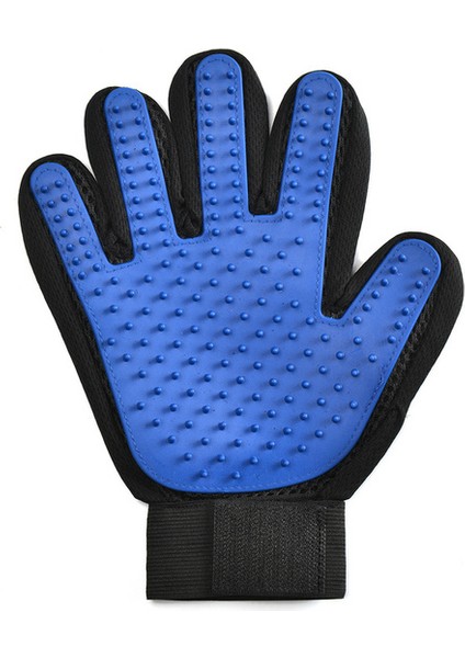 Sağ Mavi Ücretsiz Boyut Kedi Bakım Dökülme Fırçası Eldiven Dokunmatik Pet Köpek Nazik Verimli Sırt Masajı Kürk Yıkama Banyo Fırçası Tarak (Yurt Dışından)