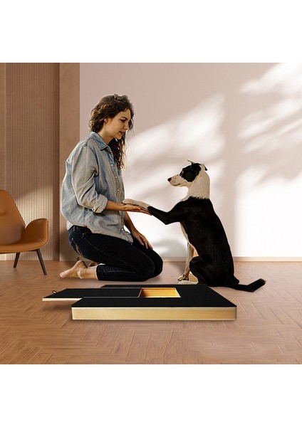 Siyah M Kedi Tırma Tahtası Tırnak Törpüsü Köpek Tırnak Makası ve Köpek Tırnak Öğütücüye Stressiz Alternatif Ahşap Çekilebilir Zımpara Kağıdı Güverte (Yurt Dışından) modelleri