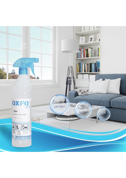 Oxfopro Ipax Organik Alkol Bazlı Çok Amaçlı Profesyonel Hızlı Hijyen Spreyi 750 ml