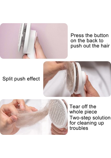 B Gri Kedi Fırça Pet Tarak Saç Köpek Saç Tarak Kedi Köpek Bakım Saç Temizleyici Temizleme Güzellik Slicker Fırça Pet Malzemeleri (Yurt Dışından) indirimleri