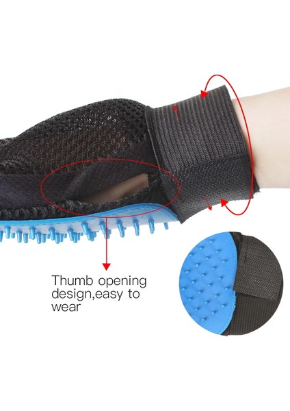 Kırmızı Sol El Bir Boyut Pet Bakım Dökülme Fırçası Eldiven Temizlik Sırt Masajı Hayvan Banyo Kürk Epilasyon Kedi Köpek Taraklar (Yurt Dışından) fırsatları