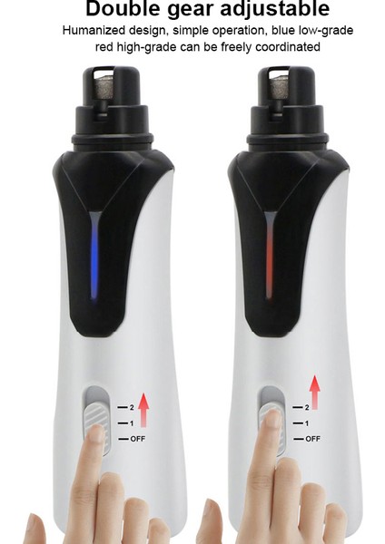 Gösterildiği Gibi Pet Otomatik Tırnak Kalemtıraş Kedi Köpek Manikür Temizleme Pençe Kalemtıraş Şarj Edilebilir USB Şarj Elektrikli Tırnak Makası Araçları (Yurt Dışından)